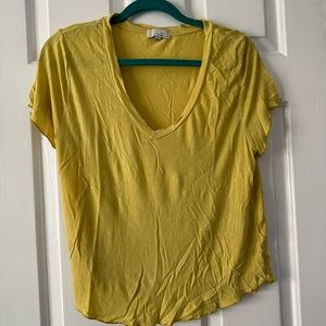 Yellow flowy top